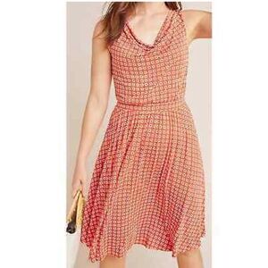 Anthropologie Maeve Tangerine Brianne Cowl Neck M